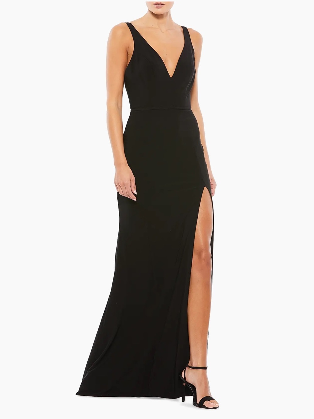 NWT Mac Duggal Plunge Maxi Dress Style 25846 Size 2